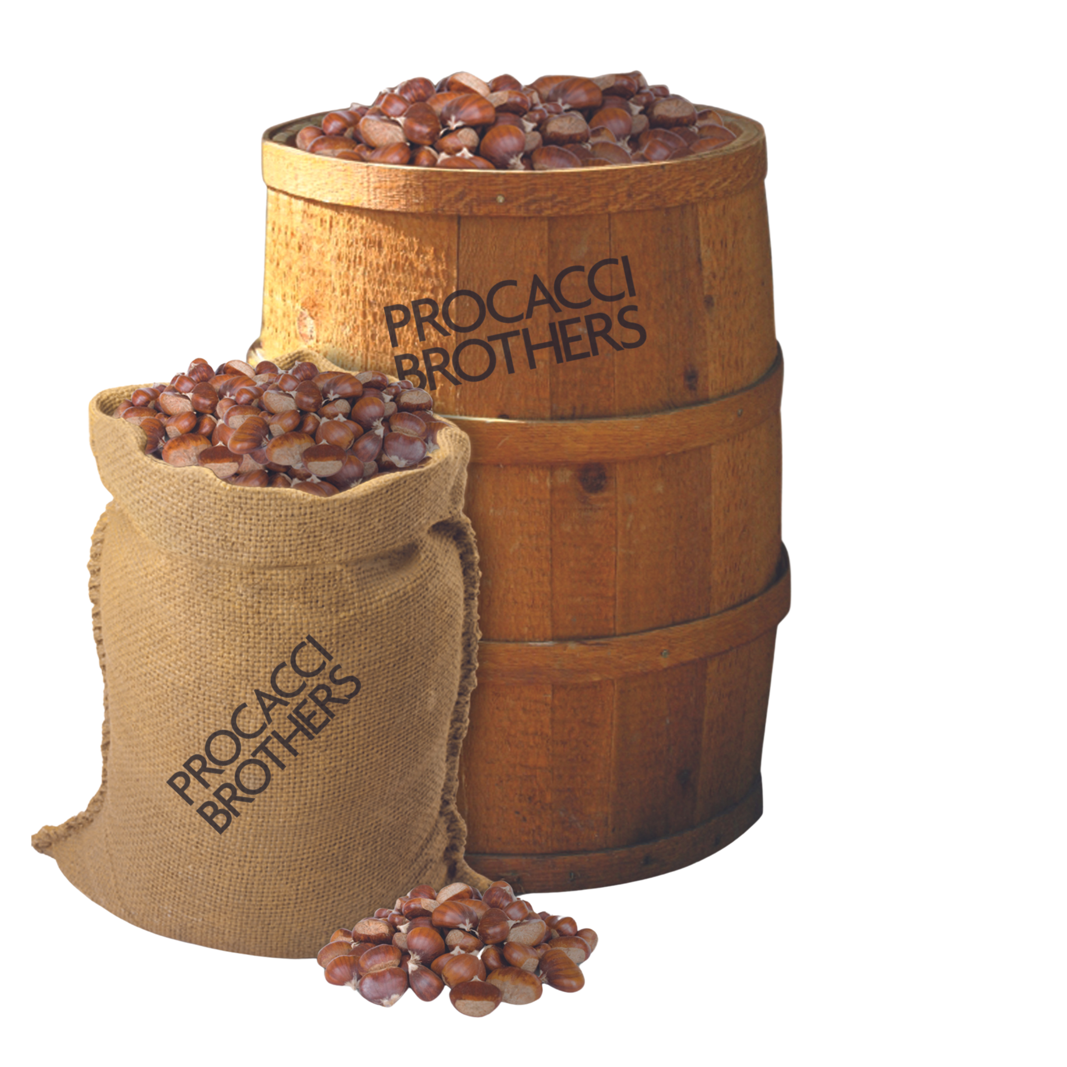 Chestnut barrel and knapsack